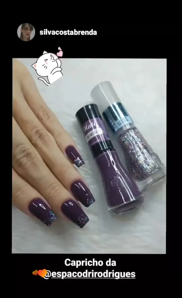 Cliente elogia o capricho do serviço de unhas