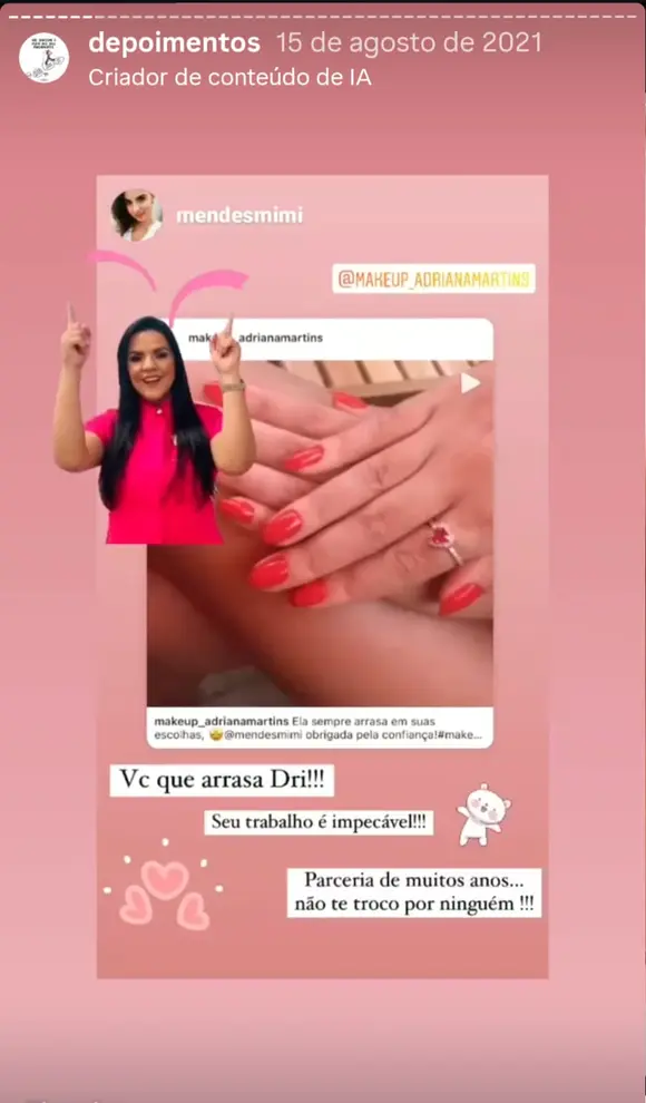 Cliente afirma que o trabalho é impecável